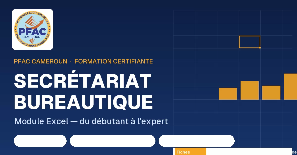 Formation en Secrétariat Bureautique — Module Excel